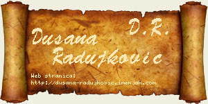 Dušana Radujković vizit kartica